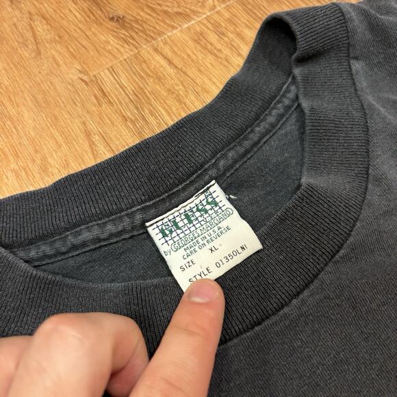 Vintage Guess USA Shirt Mens XL 90s Explore Alaska Nature Georges Marciano Black - Picture 3 of 6